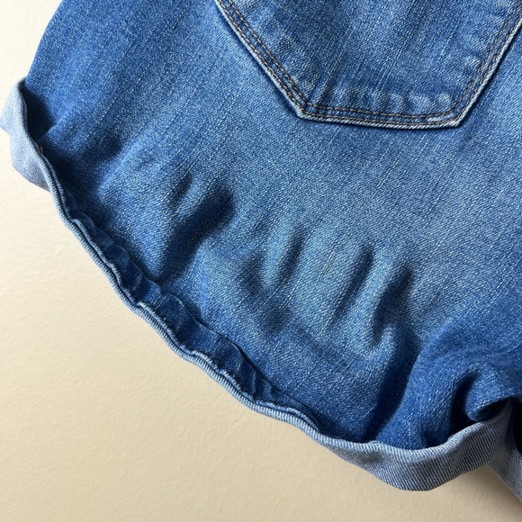 Tinseltown ButtonFly Cuffed Denim Shorts Size 5 Casual Y2K - Picture 5 of 7
